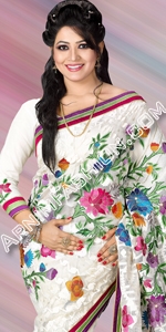 Exclusive Party Jamdani Dhakai Jamdani Saree, Eid Collection 2014, Saree, Sharee, Sari, Bangladeshi Saree