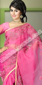 Pink Saree Dhakai Jamdani Saree, Eid Collection 2014, Saree, Sharee, Sari, Bangladeshi Saree